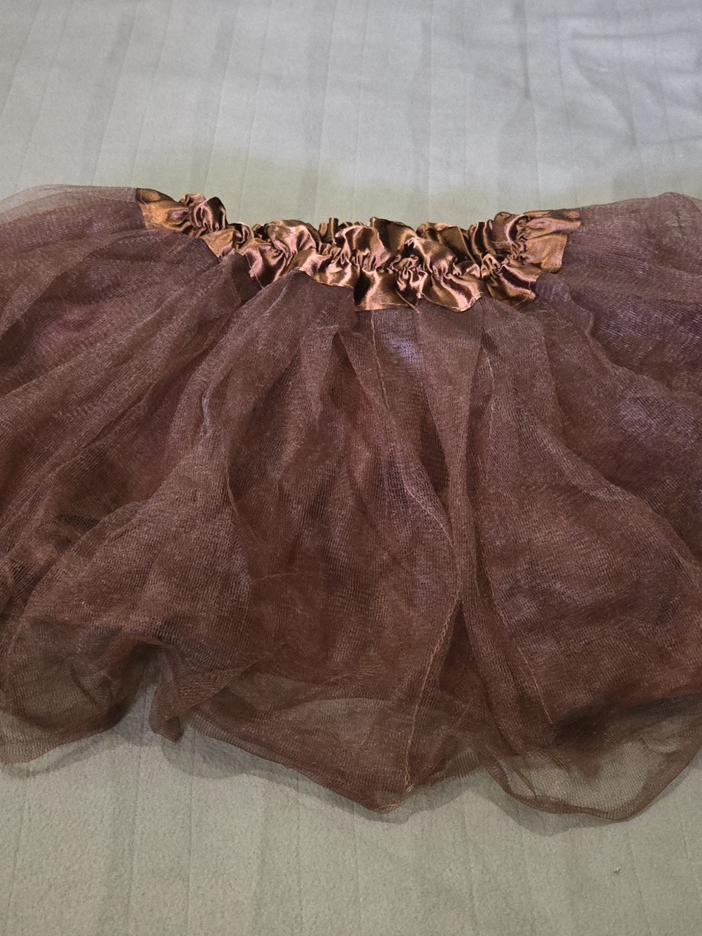 Brown Tulle Tutu Skirt Layered Mesh Costume Dance Halloween
